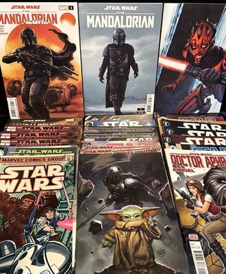 Star Wars Comic Lot & Metal Signed Chewbacca Card! 50+ Comics - 1995 Forward