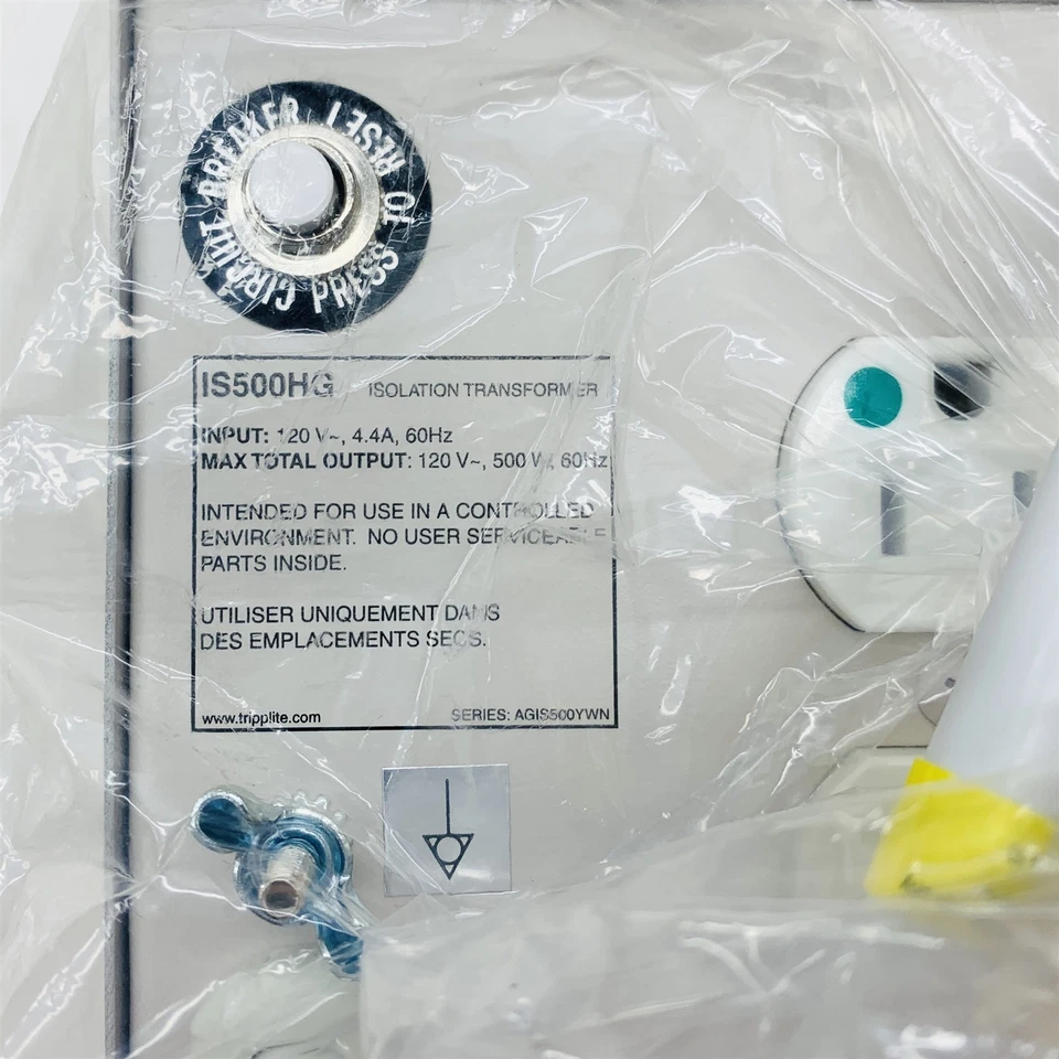 Tripp Lite The Isolator Transformer 500W 4-Outlet Medical Protection IS500HG New - Image 4 of 4