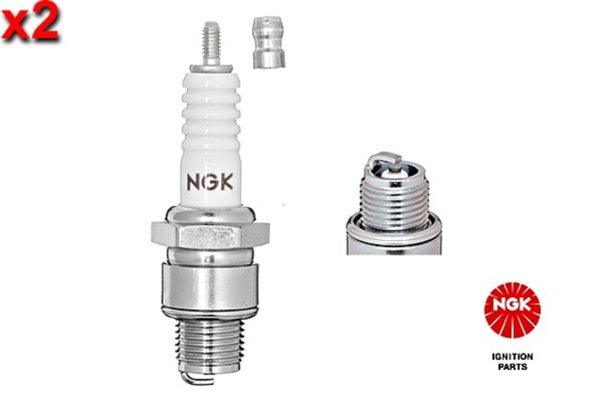 NGK 2x Spark Plug For BMW Isetta 100 101 102 103 56-63 820546010