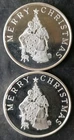 Two Christmas 1oz Silver Rounds