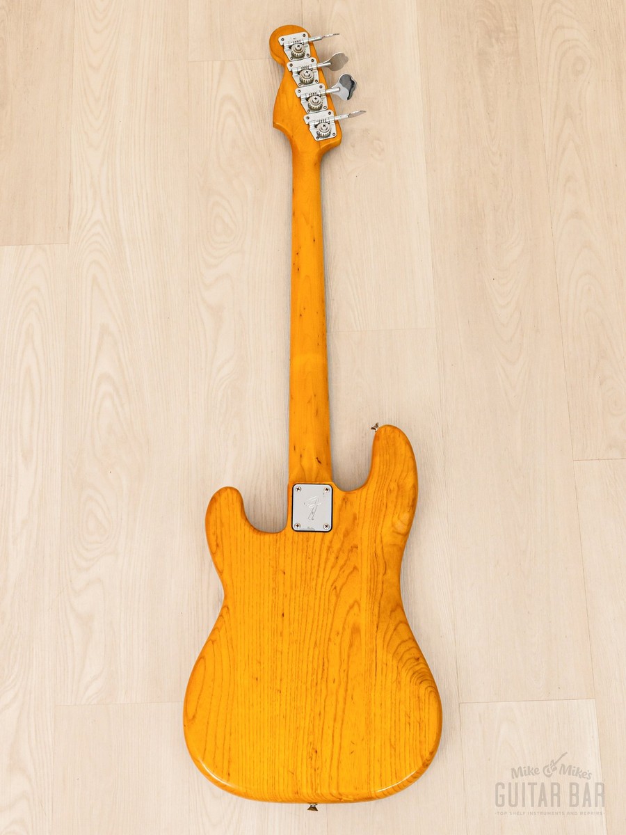 1977 Fender Precision Bass Natural Ash w/ EMG & Badass | eBay