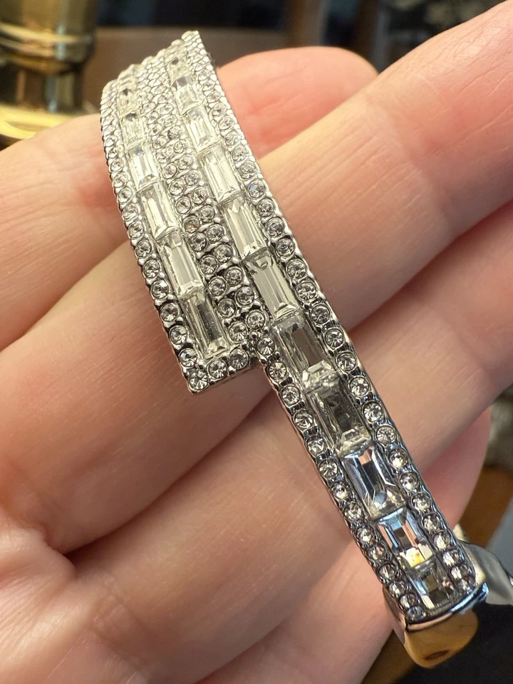 Новый с Ярлыками коробка Park Lane Aria багет CZ серебро родия покрытием на петлях браслет - Изображение 2 из 4