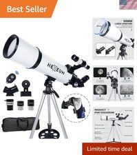 Telescope 80mm Aperture 600mm - Astronomical Portable Refracting Telescope Fu...