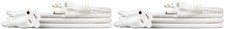 Amazon Basics 3-Prong Extension Cord Indoor 13 Amps 125V 6 ft White 2-Pack