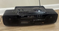 Sony CFD-50 Vintage Boombox CD Player Cassette Recorder AM/FM Radio