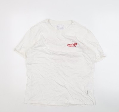 T-Shirt Unisex Erwachsene UK Größe M Float Apparel weiß