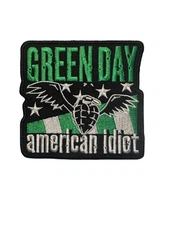 Green Day American Idiot Wings Embroidered Iron On Patch - OFFICIAL 170-E