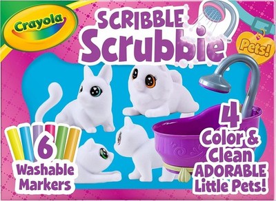 Crayola Scribble Scrubbies Glam Pack 4 Pets