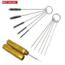 Airbrush Cleaning Kit 11 Piece Set Brushes Spray Gun Cleaner Durable Materials