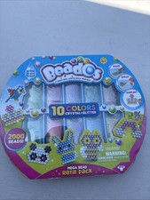 Beados Mega Refill Pack Crystal & Sold 10 Color Assortment 2000 Beads