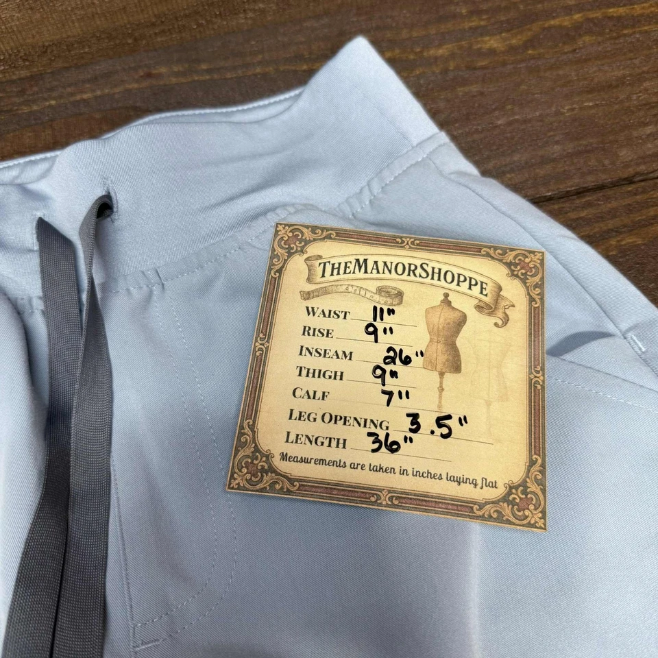 FIGS Zamora Jogger Scrub Pants Women XXS Technical Collection Light Blue Stretch - Image 3 of 4