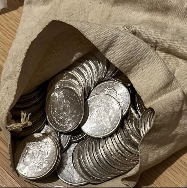 ---1878-1893 CC of 5  Morgan US Silve r  Roll MS BU Mixed Dates---