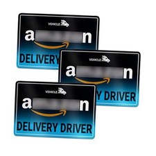3PCS Delivery Driver Magnet for Car,Magnetic Reflective Delivery Driver Sign