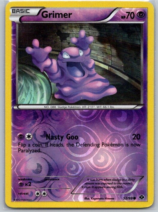 Grimer 52/99 Reverse Holo Next Destinies LP