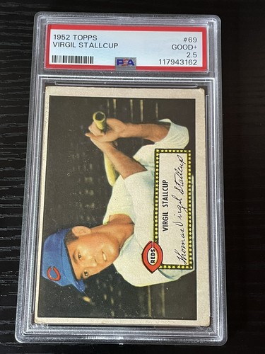 1952 Topps Virgil Stallcup [Red Back] #69 card