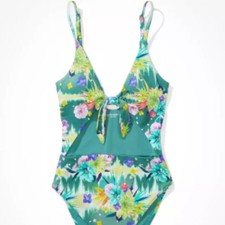 American Eagle x Naito Floral One-Piece Swimsuit - Size M