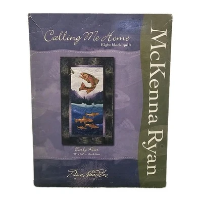 CALLING ME HOME McKenna Ryan EARLY RISER Fish Quilt Block #4 Pattern Uncut VHTF - Image 1 of 4