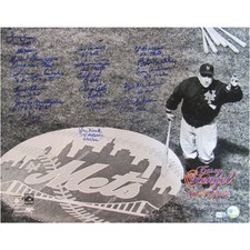 CASEY STENGEL METS SIGNED 16x20 PHOTO KRANEPOOL ZIMMER HOOK CRAIG BOUCHEE THOMAS