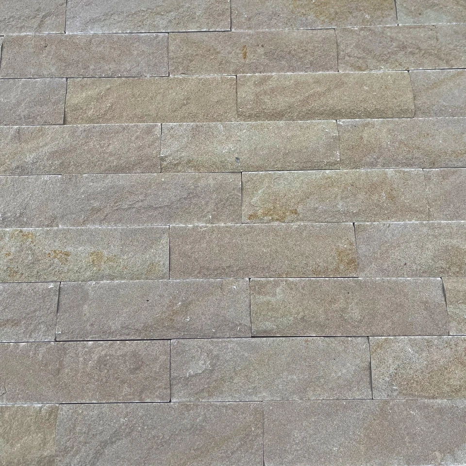 18m2 Naturstein Wandsteine Klinker beige gelb Riemchen Wandverblender - Bild 2 von 4