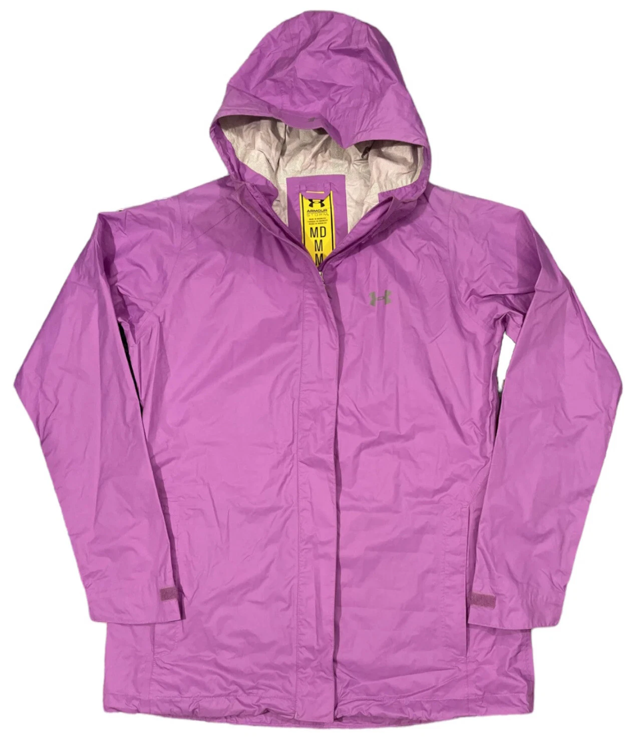UNDER ARMOUR STORM Jacket Womens Medium Lightweight Rain Jacket Pink
