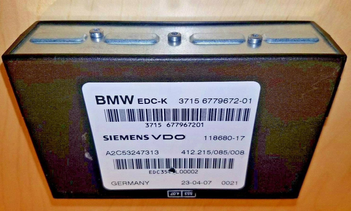 2002-2007 BMW E65 7-Series M5 M6 EDC-K Module P/N 37156779672-01 