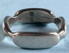 Modernist vintage Damen Ring 925 Sterling Silber Meistermarke FS  F.Scheuerle~70