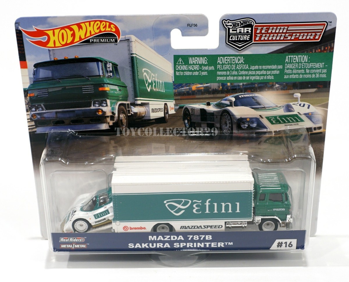 Hot Wheels Mazda 787B & Sakura Sprinter Team Transport