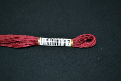 Anchor Cotton Threads for Embroidery Shade 45 Carmine Rose Very Dark