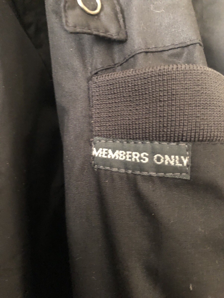 MEMBERS ONLY Vintage Men's 3X Black Classic Iconic Racer Jacket