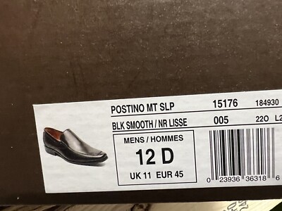 Florsheim Mens Positano MT Slip On Loafer Black 12 M | eBay display picture 3