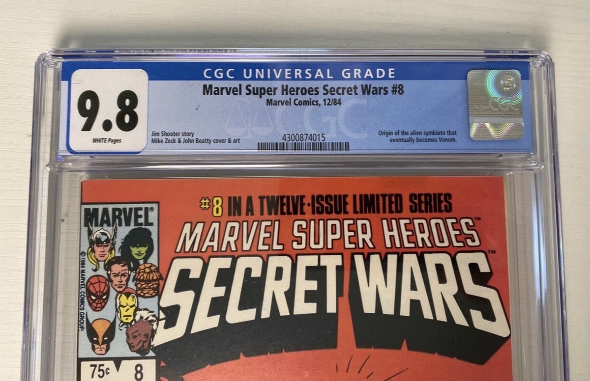 Marvel Super Heroes Secret Wars #8 CGC 9.8 White Pages Origin of