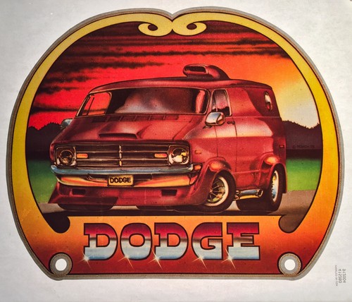VTG Van 70s Dodge Ram vanning Custom Street Vans Macho Wagon NOS T-shirt iron-on