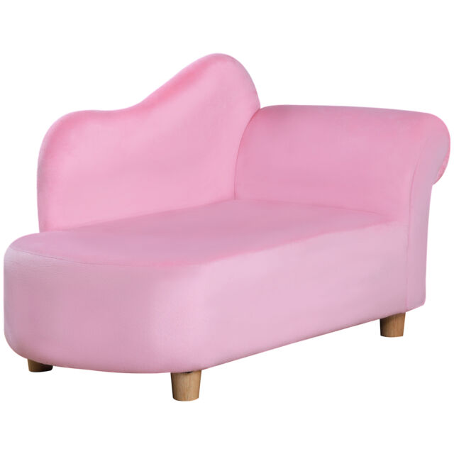 HOMCOM Kids Sofa Toddler Armchair Lounger Children Sofa Bed Bedroom Chair Pink