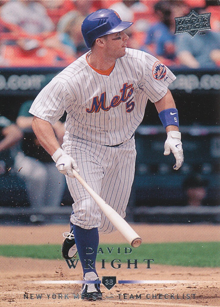 David Wright 2008 Upper Deck #366 New York Mets baseball card