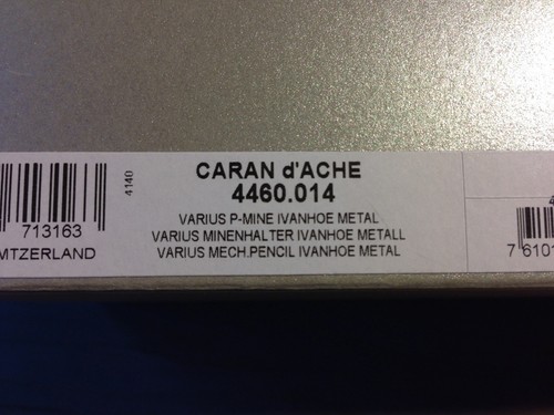 CARAN d'ACHE Varius Ivanhoe Silver-Plated Mechanical Pencil 4460.014 - Picture 2 of 2