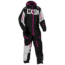 Castle X Freedom Women's Snowmobile Monosuit - Pink Glo/Silver