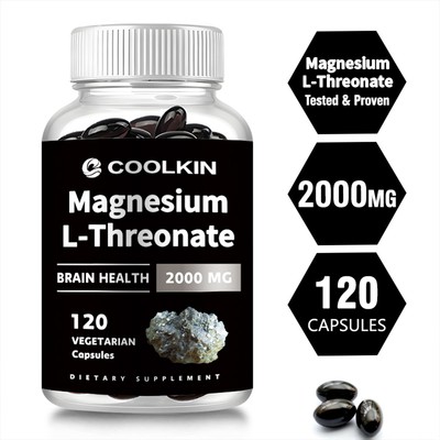 Magnesium L-Threonate - Memory & Focus,Boosts Brain Health and Relaxation