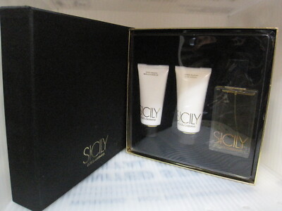 SICILY DOLCE & GABBANA 3 PIECES GIFT SET :3.4 EDP Spray,2.5 Body Lotion,2.5 Gel