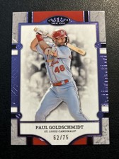 2024 TOPPS TIER ONE PAUL GOLDSCHMIDT PURPLE FOIL 62/75 St. LOUIS CARDINALS