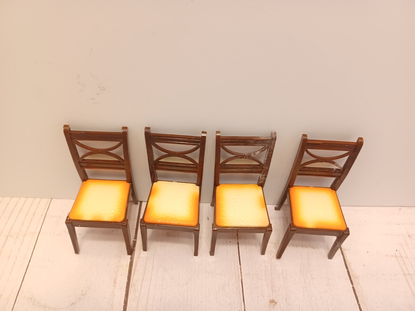Antique Renwal Table & 4 Chairs Dollhouse Furniture Toy Lot eBay