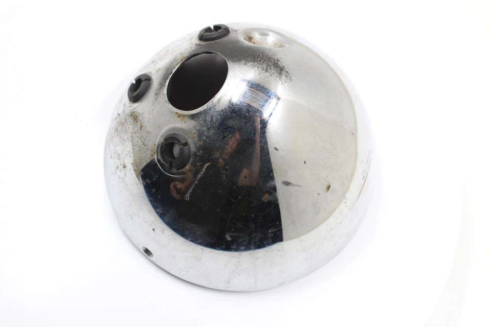 2000 YAMAHA V STAR 650 CHROME OEM HEADLIGHT CASE HOUSING BUCKET - Image 4 of 4