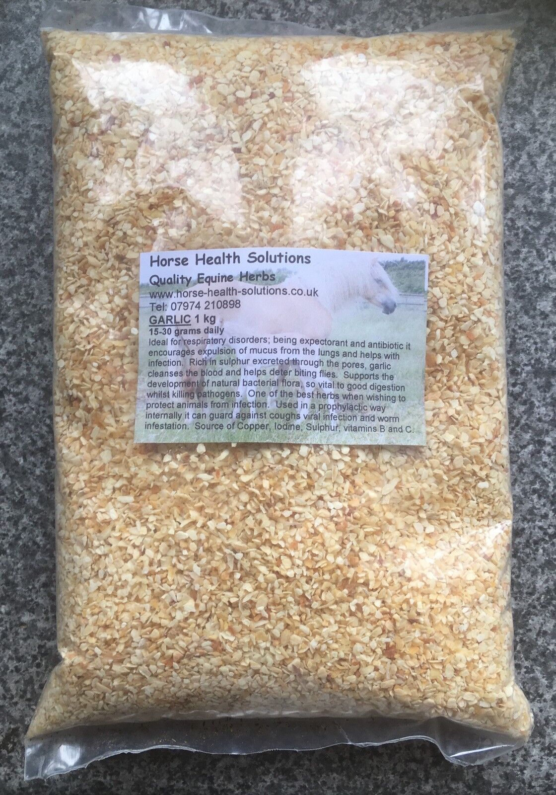 Garlic Granules - Equine Herb for Horses - 1kg