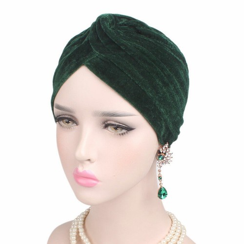 Women Muslim Stretch Turban Hat Chemo Cap Hair Loss Head Scarf Wrap Cover b5 - Picture 48 of 63