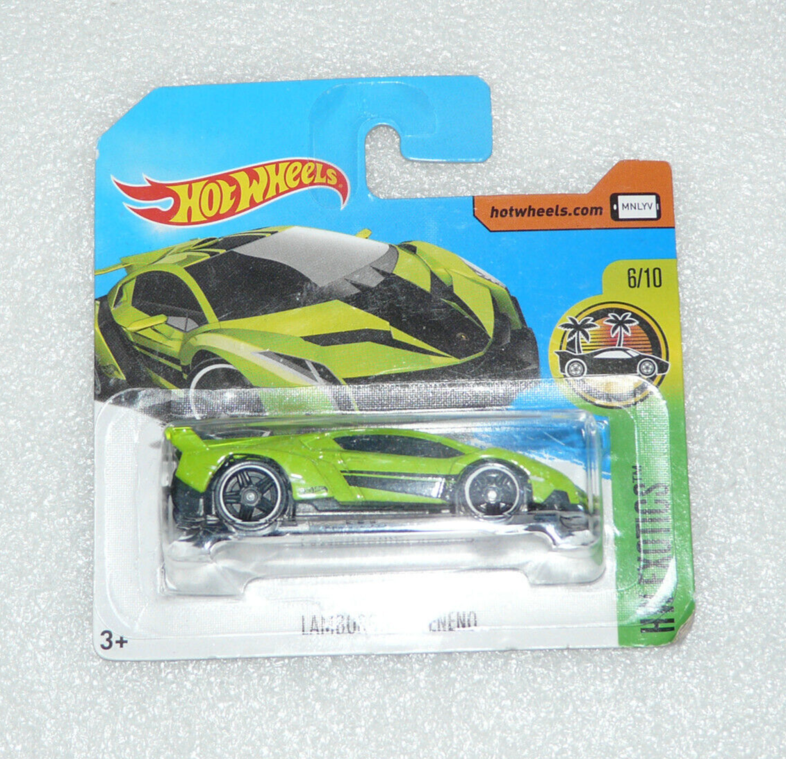 NEW HOT WHEELS LAMBORGHINI VENENO GREEN SHORT CARD EXOTICS