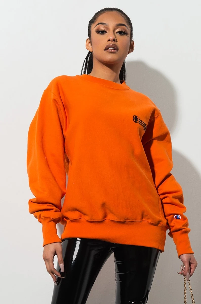 Champion Life Reverse Weave Pullover Sweatshirt Hoodie Women Embroidered Script
