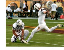 Zane Gonzalez Arizona State signed autographed 8x10 football photo Groza Award b