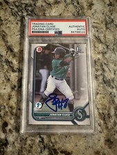 Jonatan Clase Signed Auto 2022 Bowman 1st Edition 1st Bowman #BPPF-118 PSA/DNA