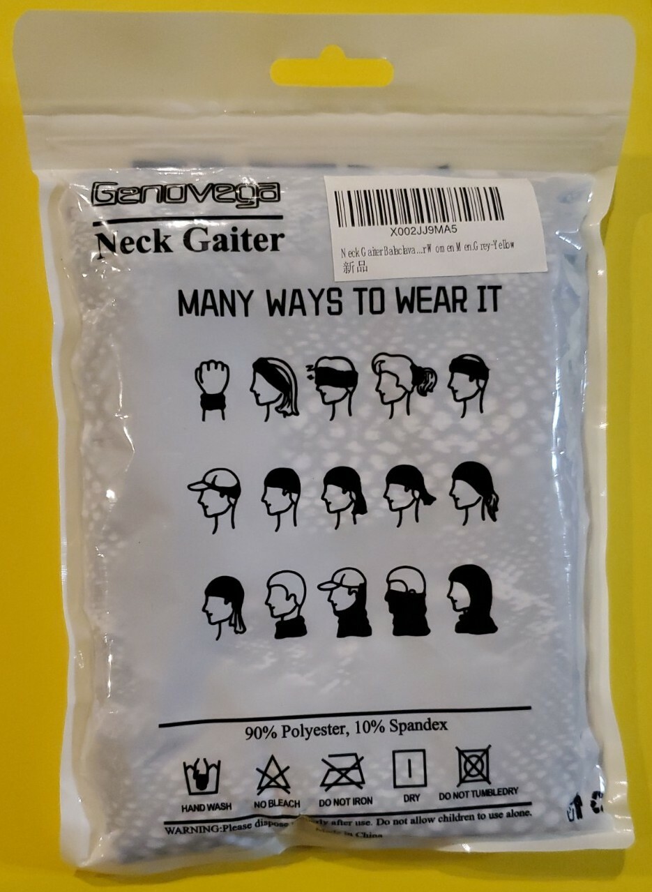 4 pack Genovega Protection Face Cover Mask Neck Gaiter Balaclava Cheetah Leopard