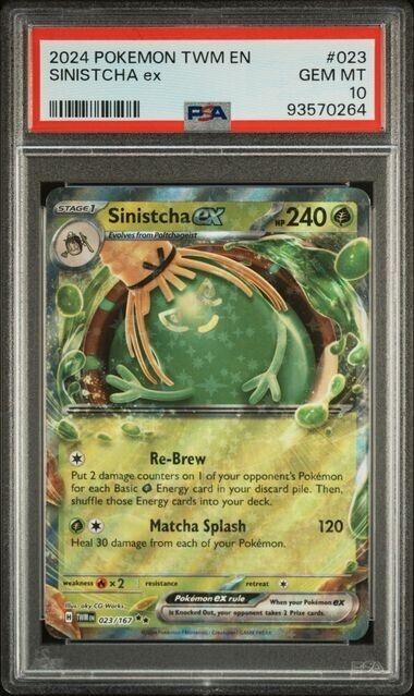Sinistcha ex - 23/167 Twilight Masquerade 🔍Ultra Rare Pop Sinistcha ex - 23/167 Twilight Masquerade 🔍Ultra Rare Pop