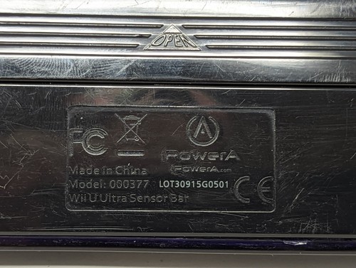 Nintendo Wii U Wide Range Wireless Ultra Sensor Bar Black Power A 000377 -TESTED - Picture 3 of 5